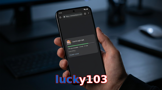 Main screen of Lucky103 apk page for PK players