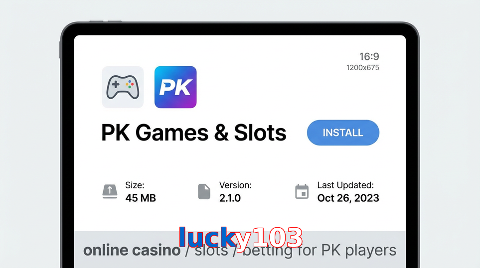 Game list for Lucky103 gameapk section