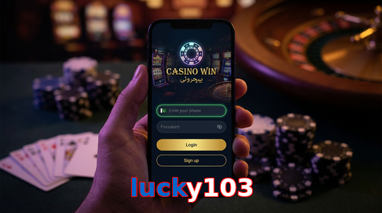 Main screen of Lucky103 login page for PK players